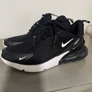Nike Air Max Black and White Athletic Shoes